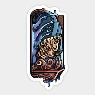 Golden Arowana Sticker